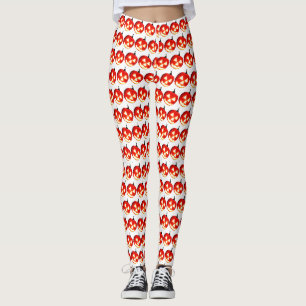 Leggings Citrouilles d'Halloween sculptés