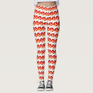 Leggings Citrouilles d'Halloween sculptés