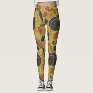 Leggings Citrouilles et carottes motif sans soudure