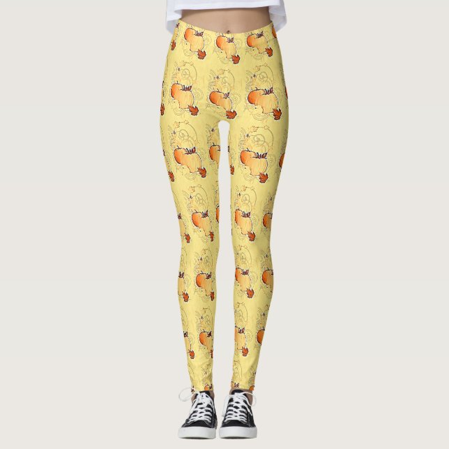 Leggings Citrouilles funky (Devant)