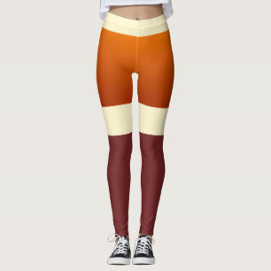 Leggings City Sunset Design Knee-High Chaussettes Tons Terr