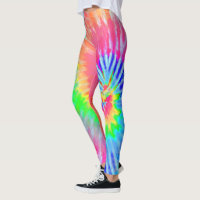 Clair Arc-en-ciel psychédélique Starburst Tie Dye