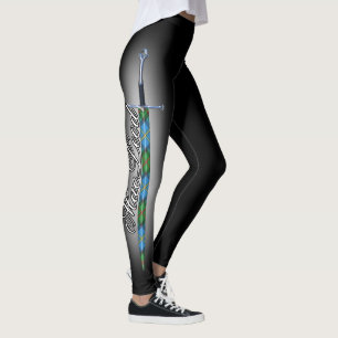 Leggings Clan d'acier écossais MacLeod de Harris Tartan Swo