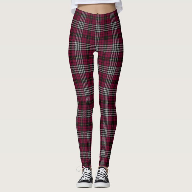 Leggings Clan écossais Little Tartan Plaid (Devant)