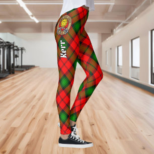 Leggings Clan Kerr Crest sur Tartan