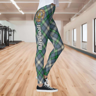 Leggings Clan MacDowall Crest sur Tartan