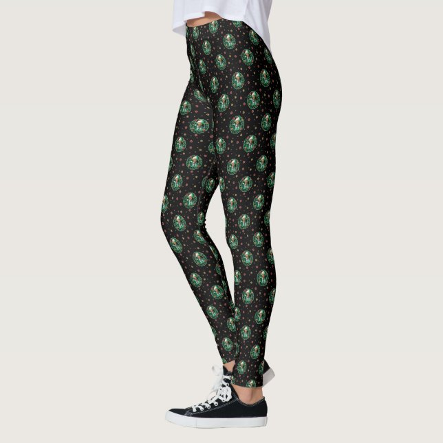 Leggings Clark Griswold Motif de la couronne de Noël (Gauche)