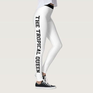 Leggings Classique de vacances personnalisé blanc noir pour