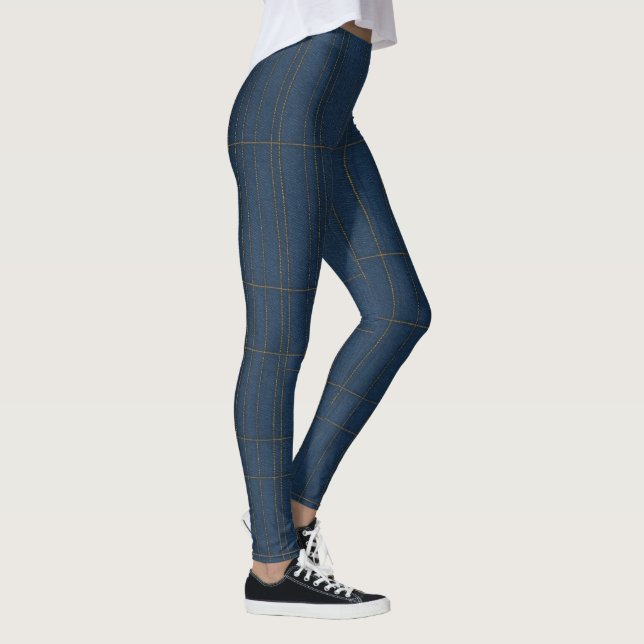Leggings "Classique Jean Texture Motif" (Droite)