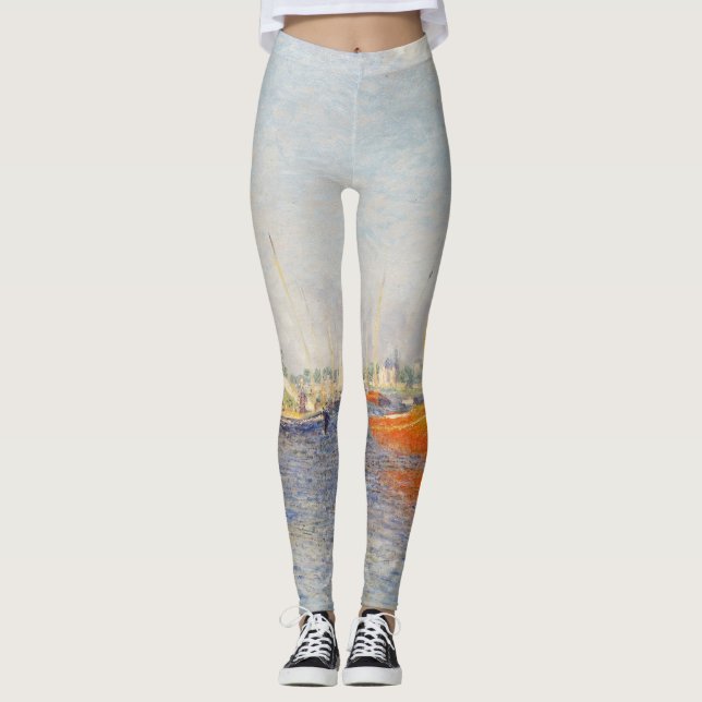 Leggings Claude Monet. Bateaux rouges, Argenteuil (Devant)
