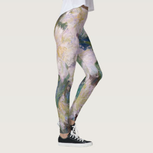 Leggings Claude Monet - Clematis blanc
