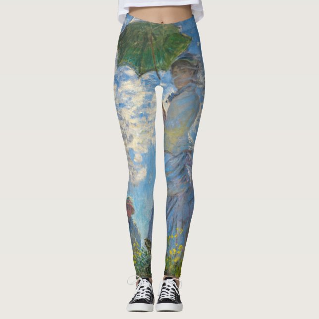Leggings Claude Monet - La Promenade, Femme avec un Parasol (Devant)
