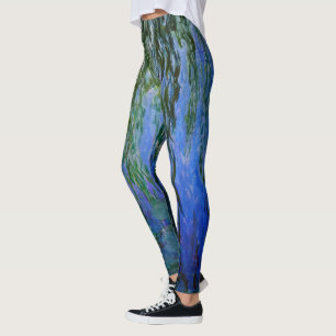 Leggings Claude Monet - Lys d'eau avec saule plumant