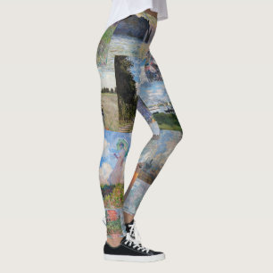 Leggings Claude Monet - Patchwork de chefs-d'oeuvre