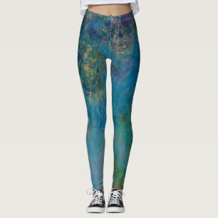 Leggings Claude Monet Wisteria Fine Art Floral GalleryHD