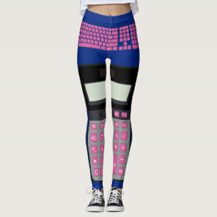 Leggings Clavier, souris et calculateur d'ordinateur