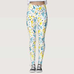 Leggings Cliquez sur le design favori Jaune et triangle ble