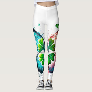 Leggings Clover chanceux avec papillon
