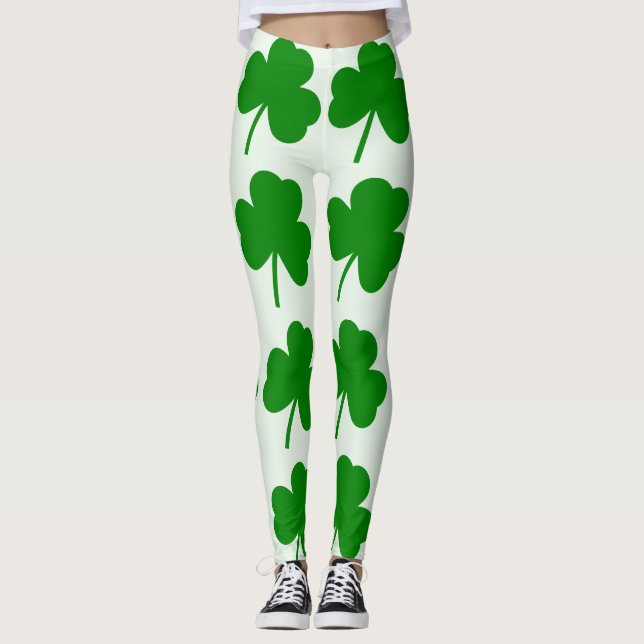 LEGGINGS CLOVER ST. PATRICK'S DAY LEGINGS (Devant)