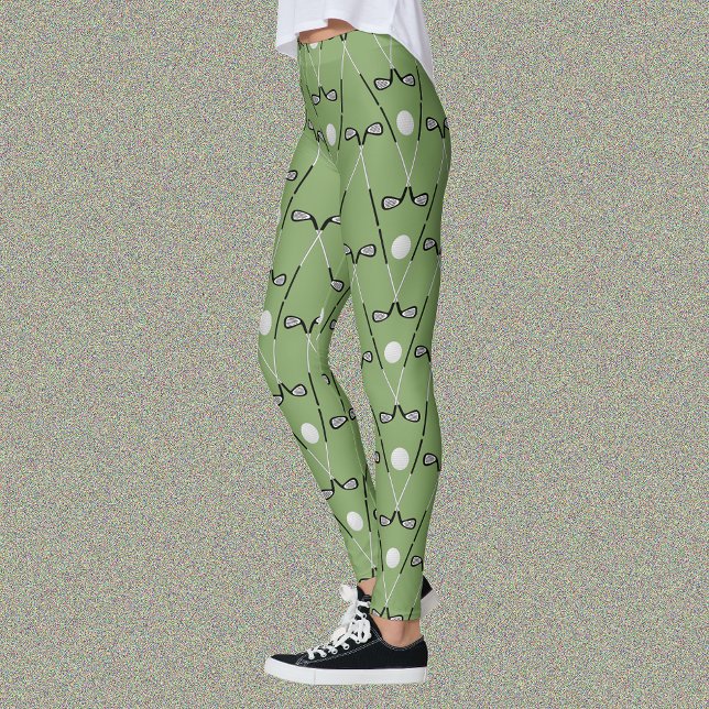 Leggings Club de golf motif vert doux (Créateur téléchargé)