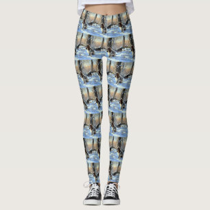Leggings Cocker Spaniel Laisser Neige Noël