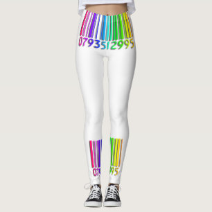 Leggings Code barre arc-en-ciel