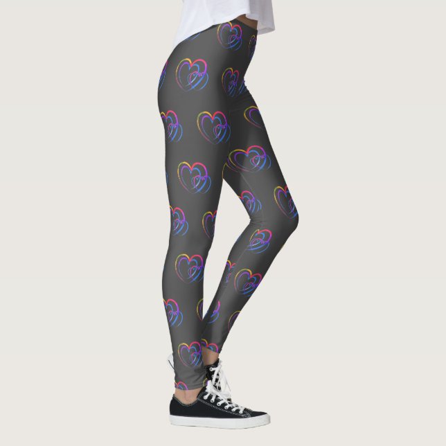Leggings Coeur arc-en-ciel (Droite)