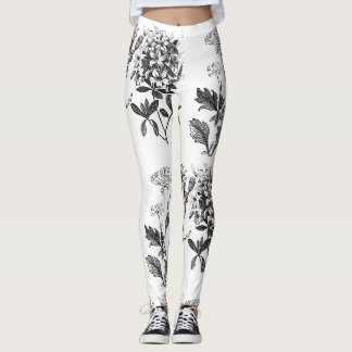 Leggings Coeur des guêtres botaniques d'école de fines