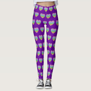 Leggings Coeur motif kaléidoscope