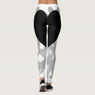 Leggings Cœur Noir Retour