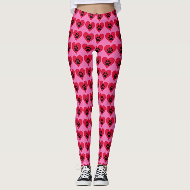 Leggings "Coeurs crus" (Devant)