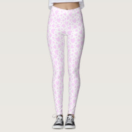 Leggings Coeurs d'amour rose mignon Valentine
