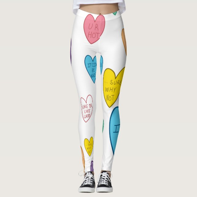 Leggings Coeurs de bonbons (Devant)