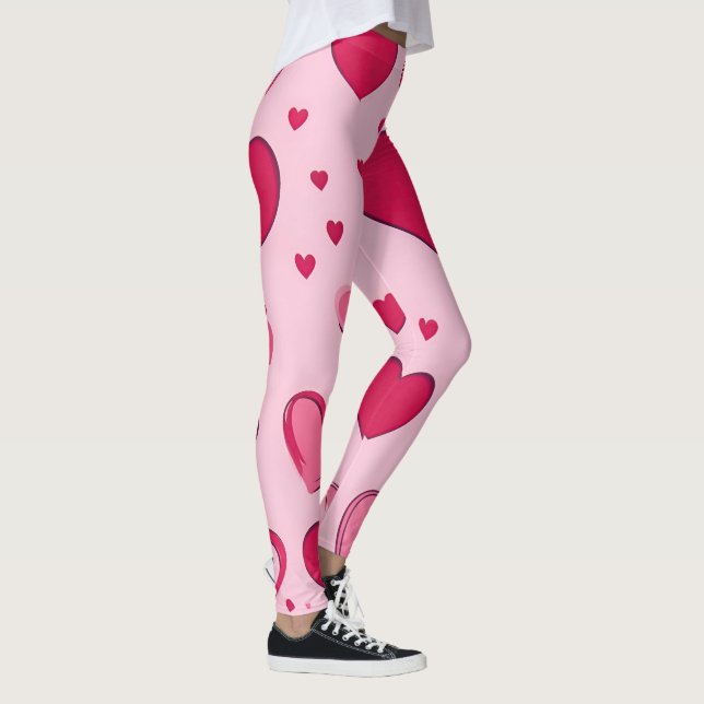 Leggings Coeurs de la Saint Valentin 01 (Droite)