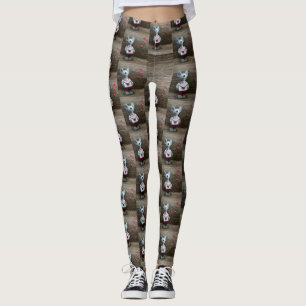 Leggings Coeurs de l'enveloppe du coeur de la souris sur le