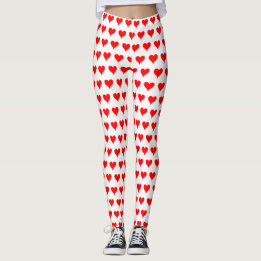 Leggings Coeurs de Saint-Valentin