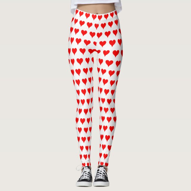 Leggings Coeurs de Saint-Valentin (Devant)