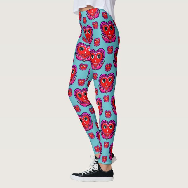 Leggings Cœurs heureux (Gauche)