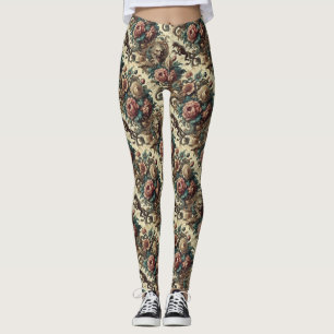 Leggings Coeurs sauvages & Chiens de Gaunt - Gothique victo