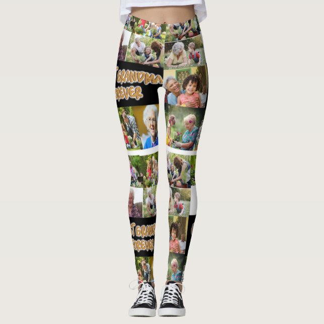 Leggings Collage Photo Personnalisé 10 (Devant)