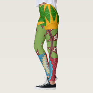 LEGGINGS COLLECTION DESIGNER COLLAGE ÉCLAT DE COULEUR