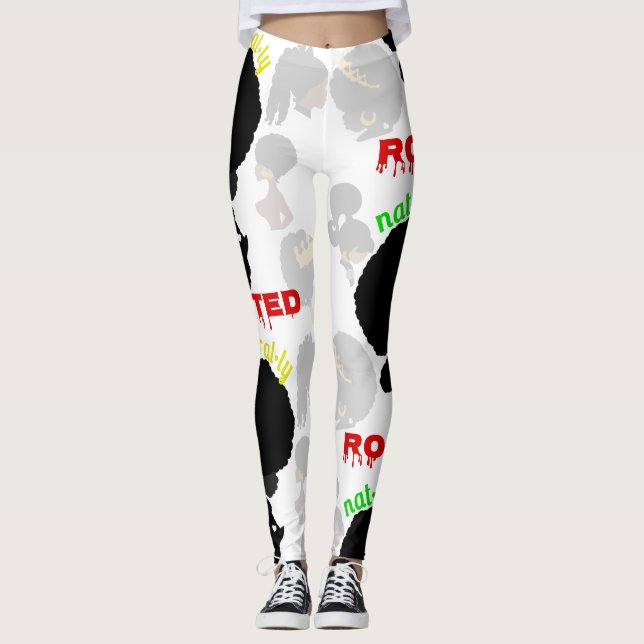 Leggings Collection-Naturel de culture enracinée (Devant)