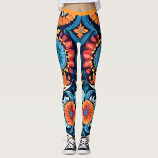Leggings Coloré Boho Élégance florale : Mandala vibrant