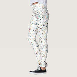 Leggings Coloré Confetti Motif Automne