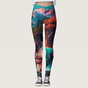 Leggings Colored skull