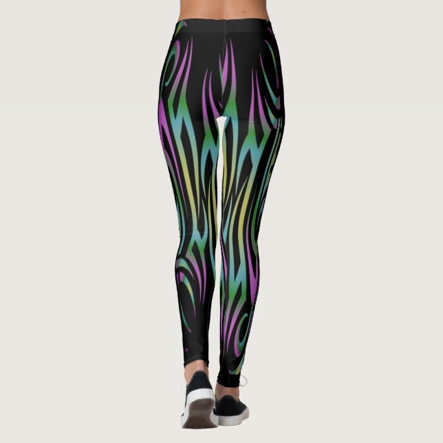 Leggings colorés en tatouage (Dos)