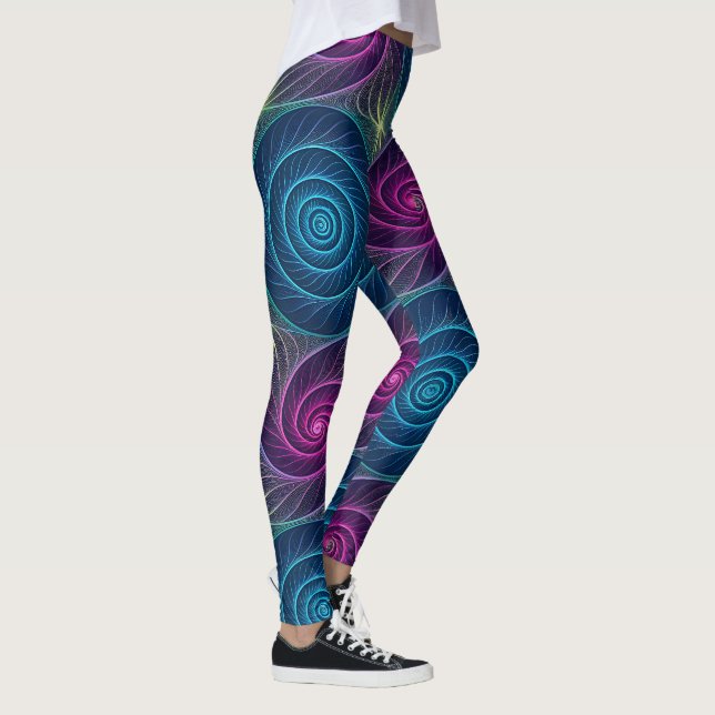 Leggings Colorful Spiral Vortex Illusion | Seamless Optical (Droite)