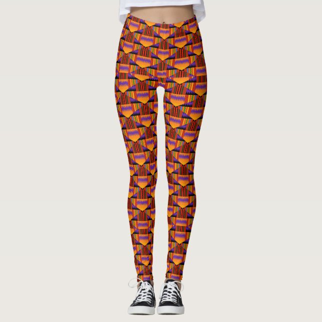 Leggings Colourful kente (Devant)