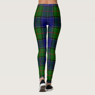 Leggings Colquhoun tartan bleu vert plaid