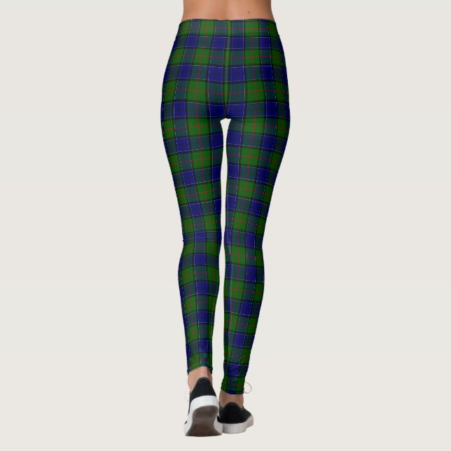Leggings Colquhoun tartan bleu vert plaid (Dos)